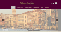 Desktop Screenshot of deliciousexpeditions.com